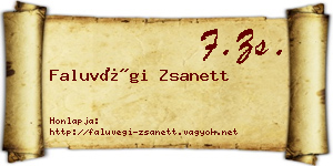 Faluvégi Zsanett névjegykártya